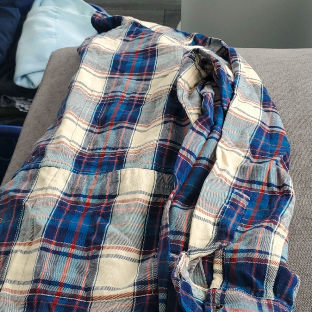 Roots plaid long-sleeve